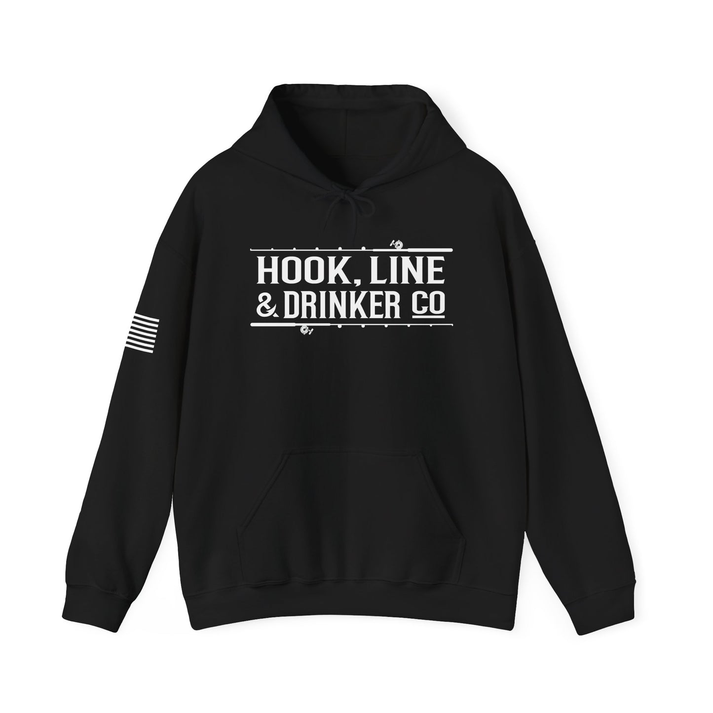 "Hook, Line & Drinker" Heavy Blend Hoodie