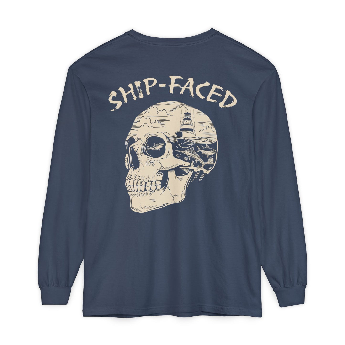 "Ship-Faced" Comfort Colors Long Sleeve