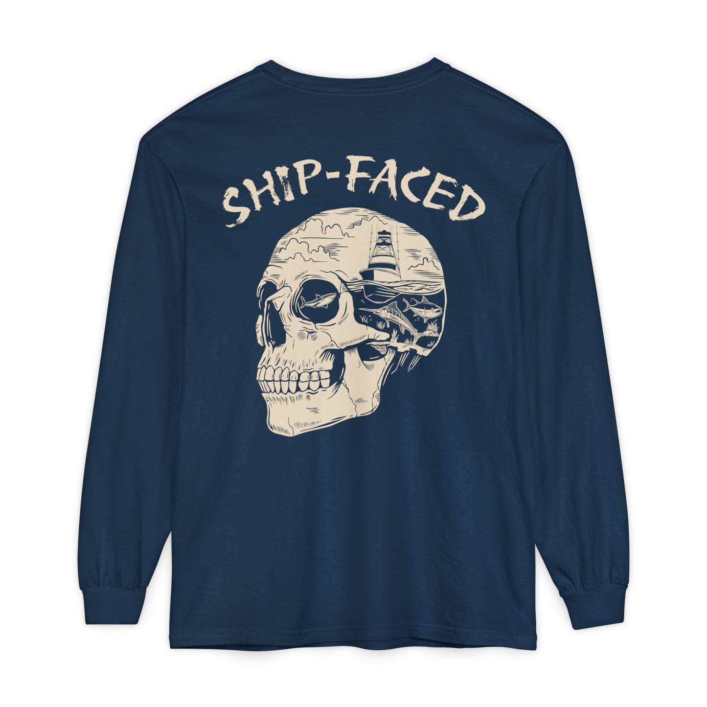 "Ship-Faced" Comfort Colors Long Sleeve