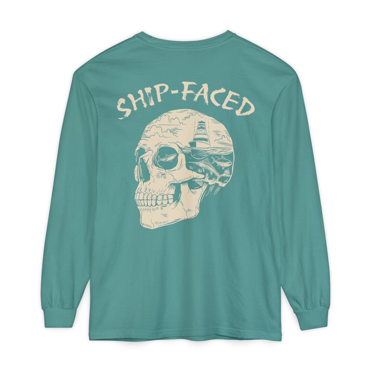 "Ship-Faced" Comfort Colors Long Sleeve